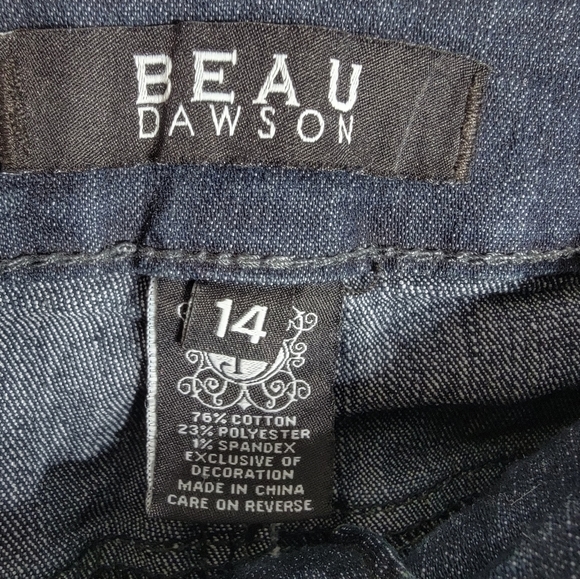 ❗️ 4/$25 Beau Dawson Bootcut High Rise Sequin Pocket Stretch Jeans Size 14 - Picture 4 of 8